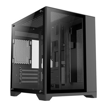 GameMax Mini Infinity Tempered Glass Black Micro-ATX PC Gaming Case ...