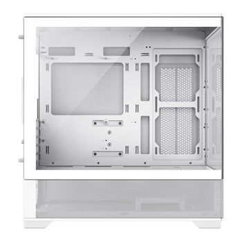 GameMax Vista Mini White MicroATX PC Case with 3x Dual-Ring Infinity ...