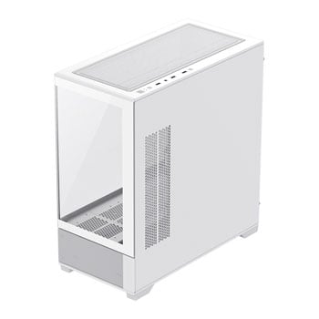 GameMax Vista Mini White MicroATX PC Case with 6x Dual-Ring Infinity ...