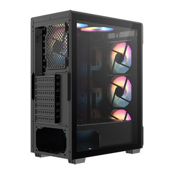 CiT Crossfire Mesh Black Mid Tower PC Gaming Case LN145987 ...