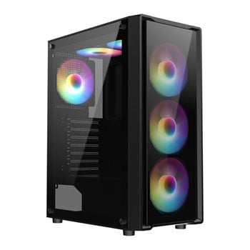 CiT Blade Black Mid Tower Tempered Glass PC Gaming Case LN146899 ...