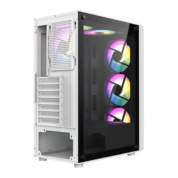 CiT Blade White Mid Tower Tempered Glass PC Gaming Case LN146900 ...