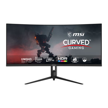 MSI 34" UWQHD 180Hz Adaptive Sync Curved Gaming Monitor