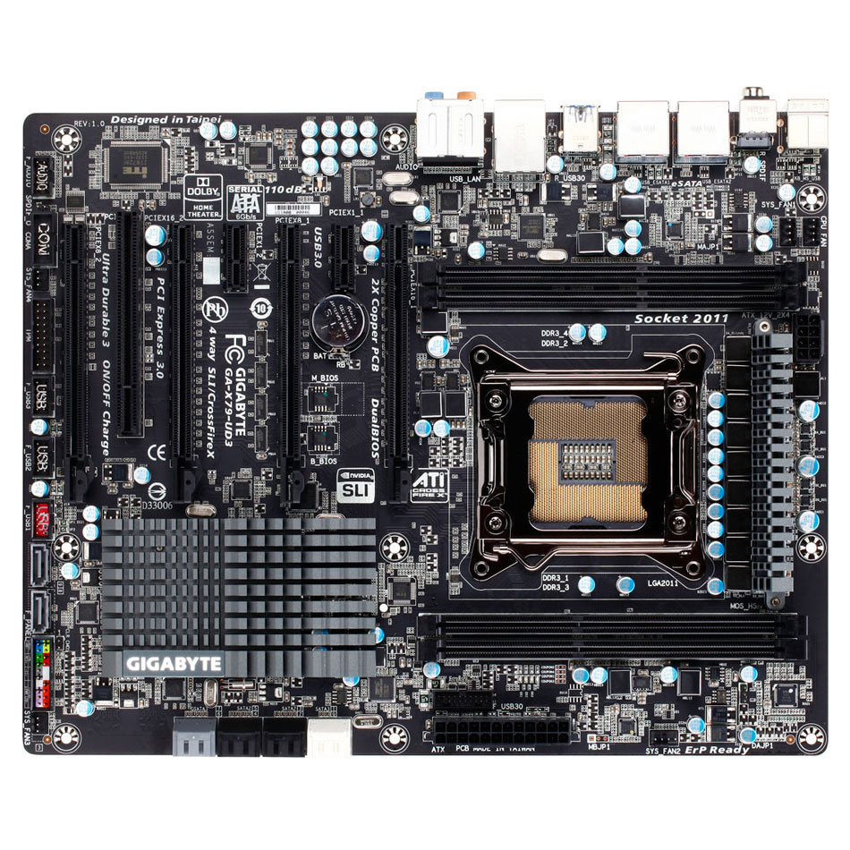 X79-UD3 Intel S2011 Gigabyte ATX Motherboard LN42074 - GA-X79-UD3 | SCAN UK