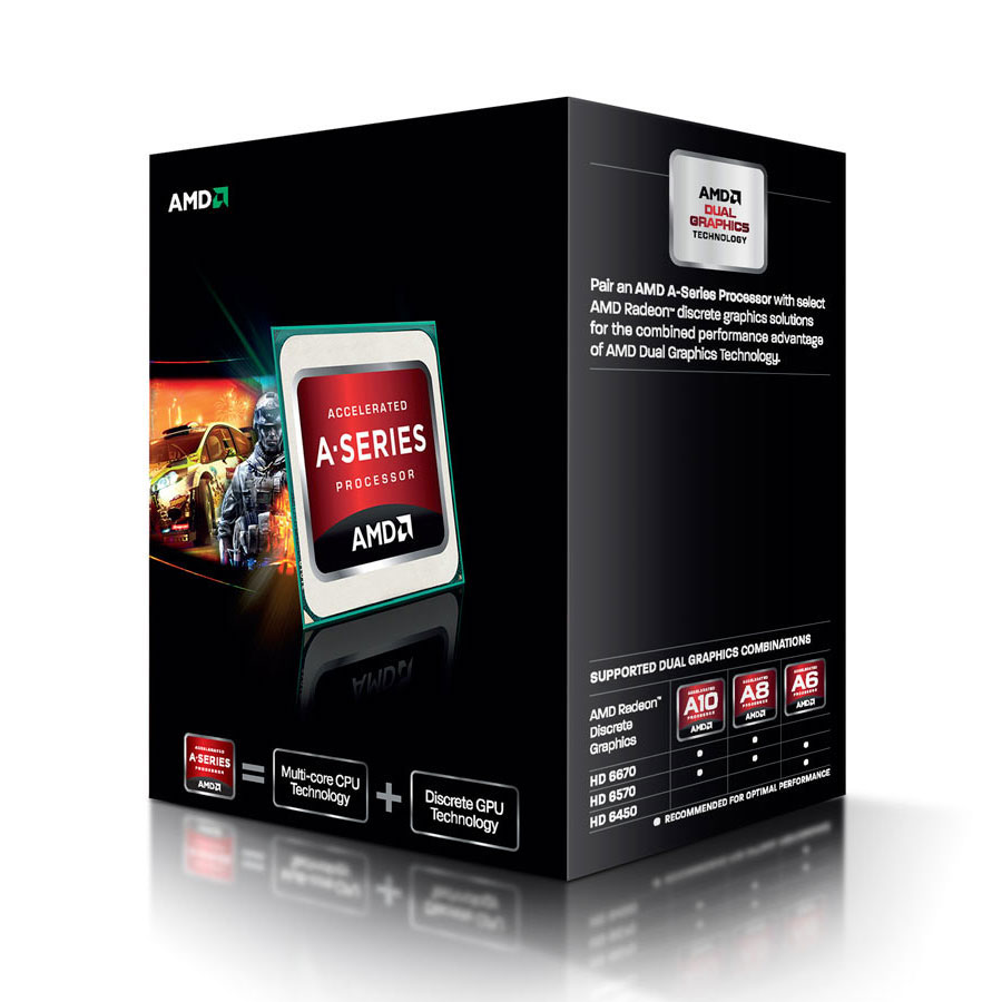 AMD A-Series A10 5800K Black Edition FM2 CPU with Heat Sink Fan LN47229 ...