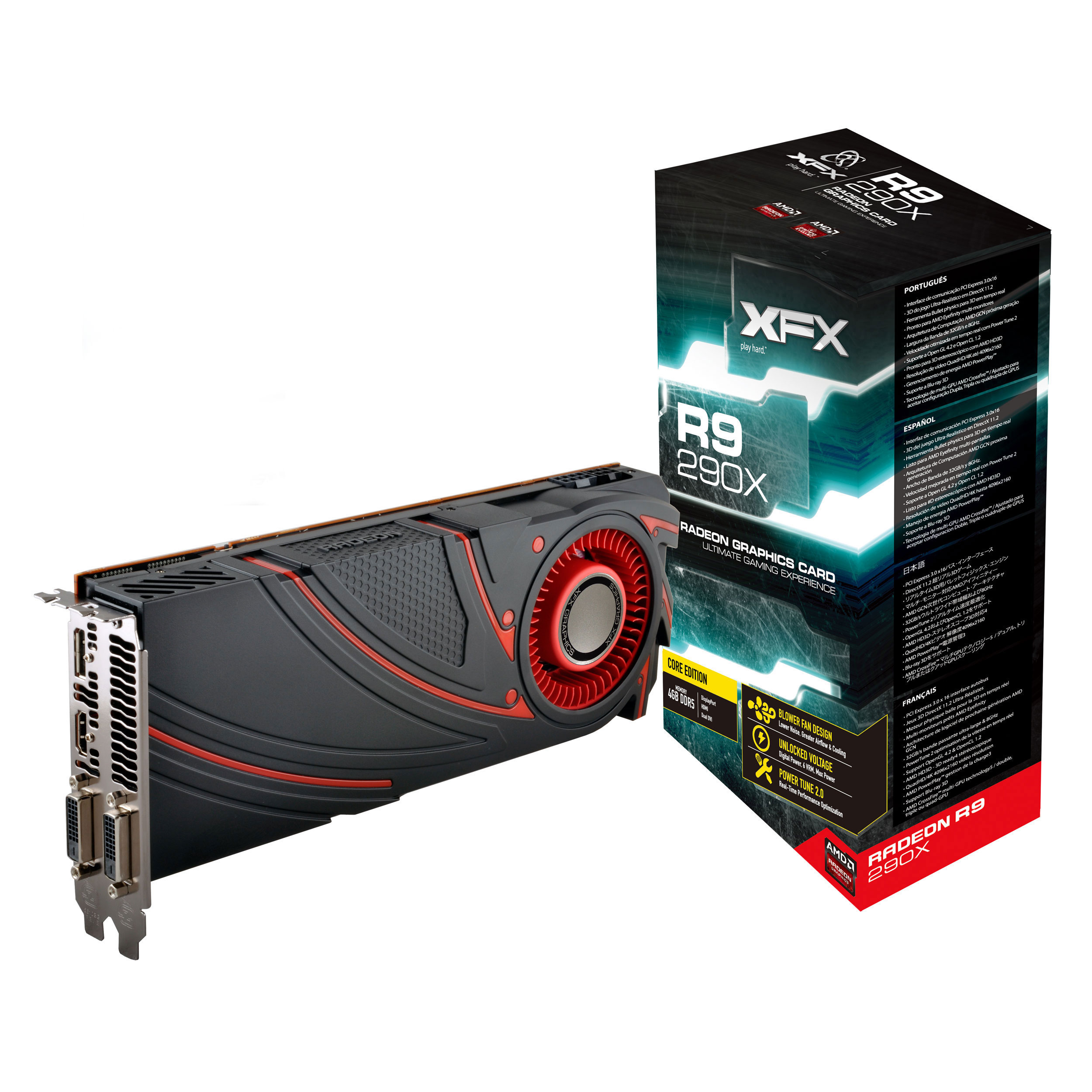 XFX Radeon R9 290X Core Edition 4GB PCI-e Graphics Card LN54302 - R9 ...