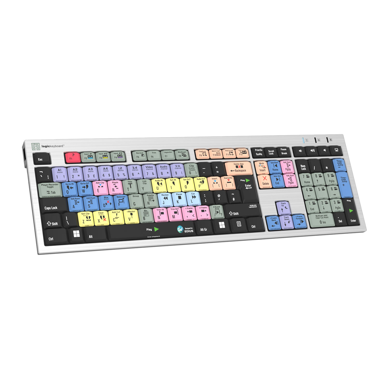 Logickeyboard EDIUS Keyboard - PC LN61508 - LKB-EDIUS-AJPU-UK | SCAN UK