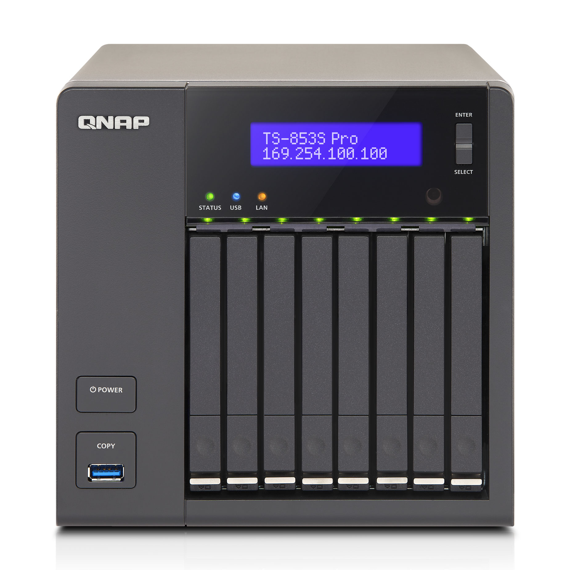 QNAP 8 Bay 2.5 Inch SATA3 HDD Small Business NAS Server LN61824 - TS ...