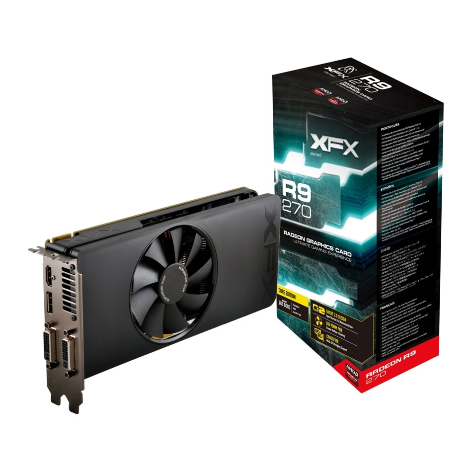 XFX Radeon R9 270 Core Edition AMD Graphics Card - 2GB LN62568 - R9 ...