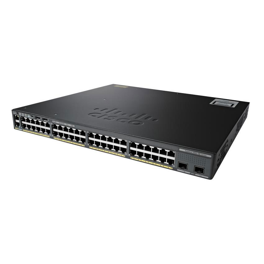 48 Port Managed Switch with 2x 10 Gigabit SFP+ from Cisco LN65080 - WS ...