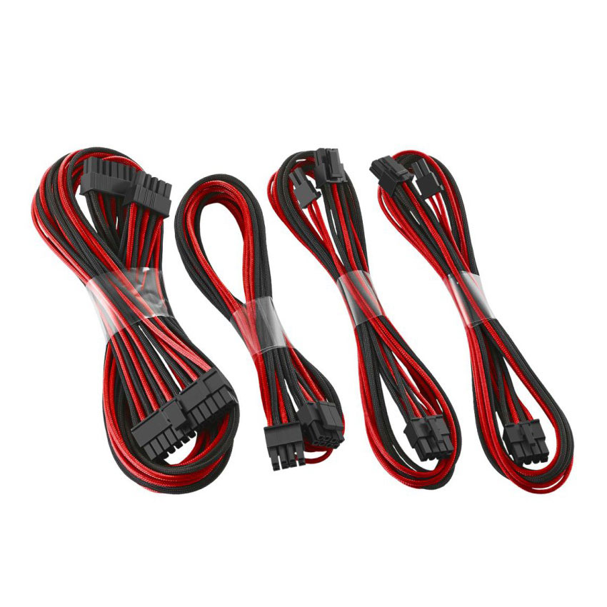 C-Series AXi, HXi & RM Basic Black/Red Cable Kit from CableMod LN70809 ...