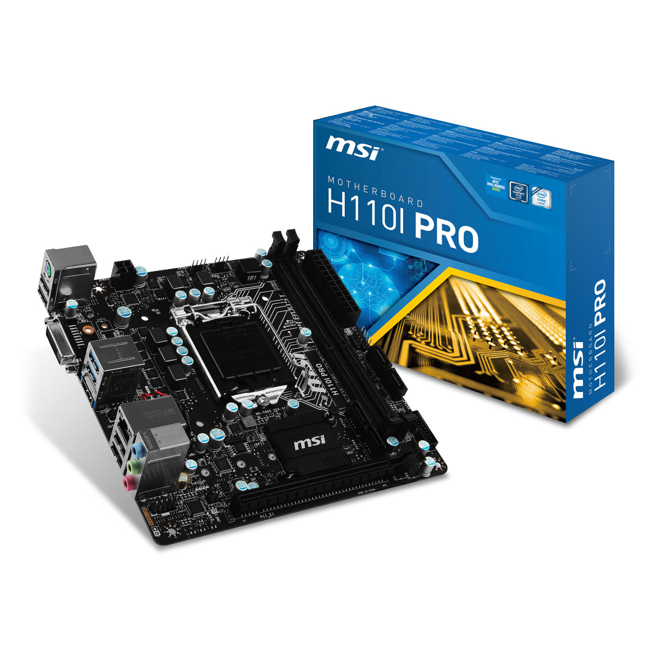 MSI Intel H110I PRO Mini ITX Motherboard LN73063 - 911-7995-019 | SCAN UK