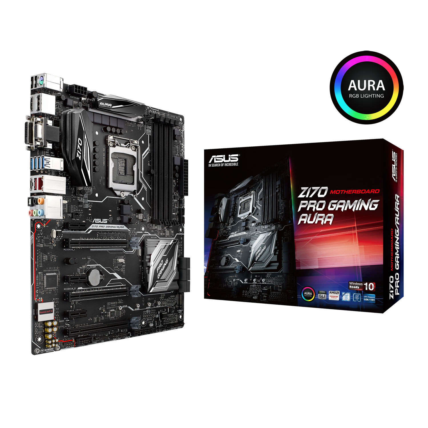 Asus Intel Z170 Pro Gaming Rgb Aura Atx Motherboard Ln73640 Z170 Pro