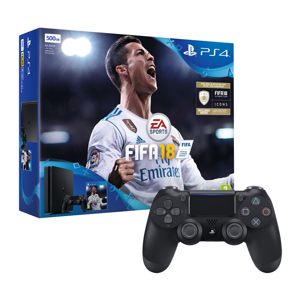 500GB Sony PS4 Slim with Fifa Retail Game LN85026 - ps4 500gb BLK+fifa ...