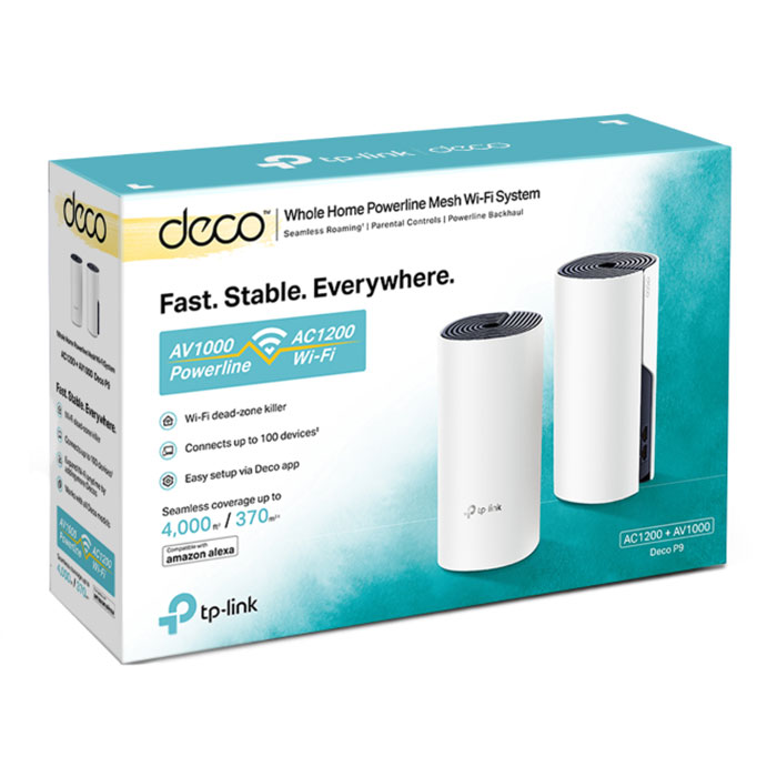 Tp-link Deco P9 Hybrid Mesh Wi-fi (2 Pack) Ln109583 - Deco P9(2-pack 