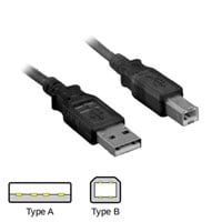 Scan Black USB 2.0 Printer Cable - 3 Metre