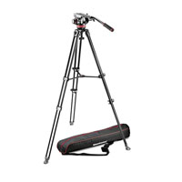 Professional Fluid Video System/Aluminum/Telescopic Twin Leg from Manfrotto