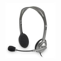 Logitech H110 Stereo Headset with Microphone for Skype/Telephony Noise Cancelling