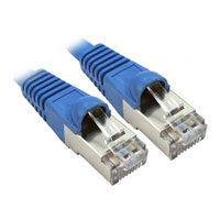 Scan 0.25cm Cat6a LSZH RJ45 Blue Moulded Snagless Ethernet Cable