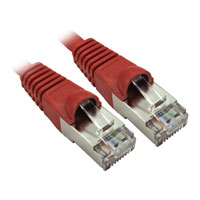 Scan 0.25 Cat6a LSZH RJ45 Red Moulded Snagless Ethernet Cable