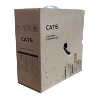 100M CAT6 UTP Ethernet Network Cable RJ45 CCA Indoor/Outdoor in Pull Box - Grey