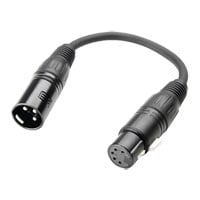 Adam Hall Cables 3 STAR DHM 0020 DMX Adapter XLR female 5-pin to XLR male 3-pin 0.2 m