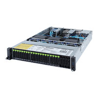 Gigabyte R282-Z9G (rev. A00) Dual EPYC 7003 Series 2U 20 Bay 2.5" NVMe GRAID Barebone Server