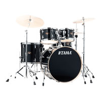 Tama Imperialstar 5 Piece Shell Pack Wood/Bass Hoops Hairline Black