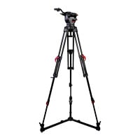 Cartoni Focus 10 System 2-ST Red Lock Floor Spreader Tripod Kit