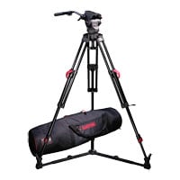 Cartoni Focus 8 Fluid Head With Red Lock Floor Spreader Tripod Kit