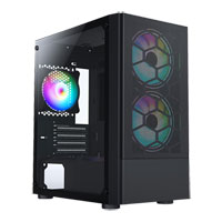 CiT Meta MicroATX Tower Tempered Glass PC Gaming Case