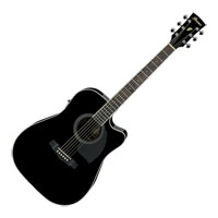 (B-Stock) Ibanez PF ELECTRO ACOUSTIC, Dreadnought cutaway, Spruce Top, Mahogany back & sides, Black