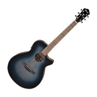 (B-Stock) Ibanez AEG SERIES, Spruce Top, 25"" Scale, AEQ Preamp, T-Bar Undersaddle P/U, Indigo Blue