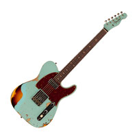 Fender 2023 Limited Edition Reverse 1960 Tele Custom Shop Heavy Relic, Aged Daphne Blue 3-Colour