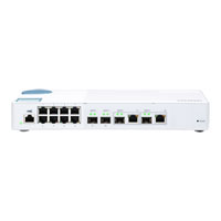 QNAP 12 Port 10GbE Layer 2 Web Managed Desktop Switch for SMB Network Deployment