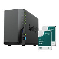 Synology DiskStation DS224+ 16TB Desktop NAS Unit GbE LAN USB 3.2 Gen1