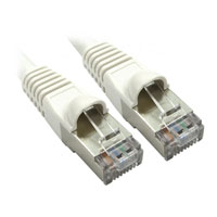 Scan 2M Cat6a LSZH RJ45 White Moulded Snagless Ethernet Cable