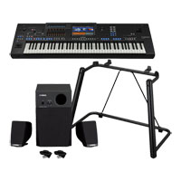 Yamaha Genos 2 Keyboard with Stand and GNS-MS01 Speakers