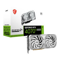 MSI NVIDIA GeForce RTX 4070 Ti SUPER 16GB VENTUS 2X WHITE OC Ada Lovelace Graphics Card