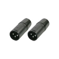 Scan Pro Audio 3 Pin DMX Terminators (2 Pack) Black