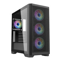 Vida Aqulion Black Tempered Glass ATX PC Gaming Case