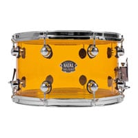 Natal 14" x 5.5” Arcadia Acrylic Snare Drum Transparent Orange