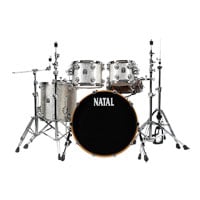 Natal US Fusion 22 Drum Shell Pack 10", 12", 16", 22" - Silver Sparkle
