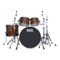 Natal US Fusion X Walnut Shell Pack 10", 12", 16", 22" - Natural Walnut