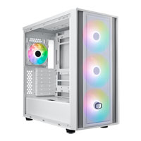 CoolerMaster MasterBox 600 White ARGB Mid Tower TG PC Case