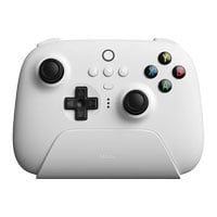 8BitDo Ultimate 2.4G Controller (Hall Effect) with Charging Dock for PC/Android/Raspberry Pi - White