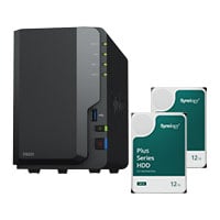 Synology DiskStation DS223 24TB Desktop NAS Unit GbE LAN USB 3.2 Gen1