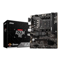 MSI AMD Ryzen A520M PRO AM4 MicroATX Motherboard
