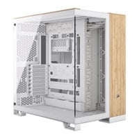 Corsair 6500X White/Bamboo Dual Chamber Tempered Glass Mid Tower PC Case