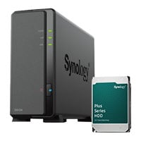 Synology DiskStation DS124 1 Bay Desktop NAS Enclosure with 1x 4TB Synology HAT3310 HDD